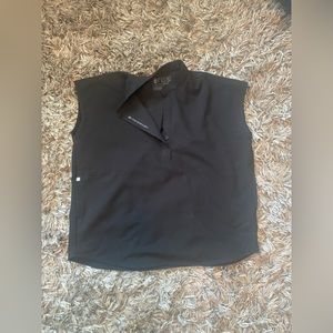 Figs Black Rafaela Scrub Top. Size Medium.